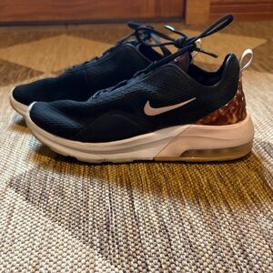 Nike Black and Pink Air Max Sneakers